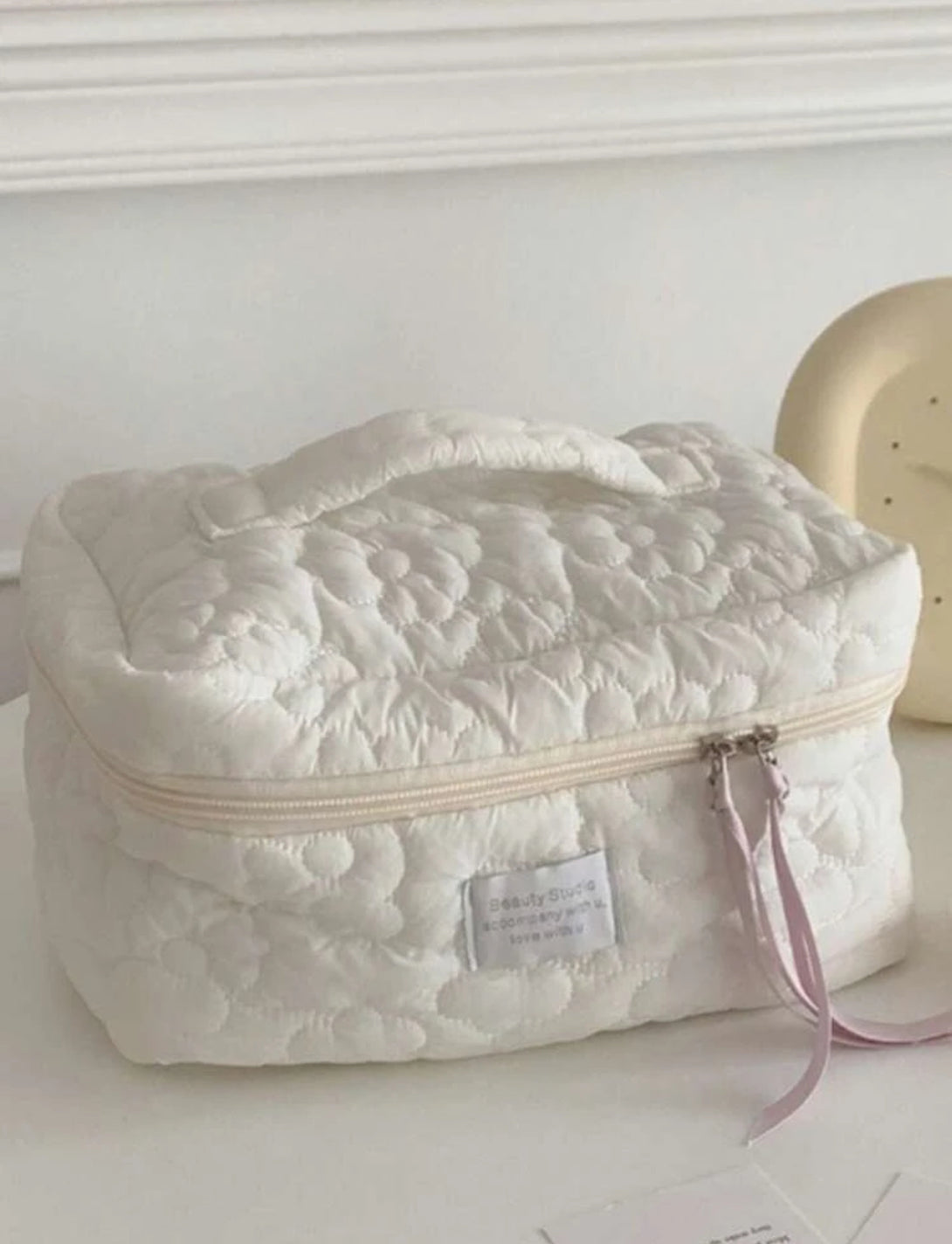 Quilted Large Capacity Cosmetic Bag